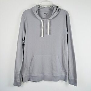 RHONE Men's Grey Waffle Knit Pullover Hoodie Mens L Casual Comfort‎ Athleisure